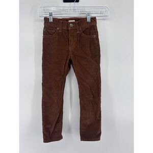 Boys Brown‎ Corduroy Pants Cewcut Size 5 Casual Everyday Wear